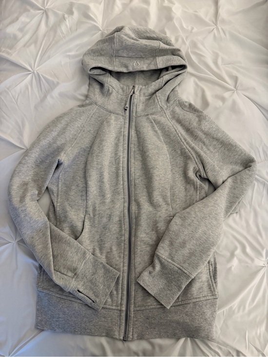 lululemon athletica Tops - lululemon athletica Heather Gray Full-Zip Hooded Sweatshirt